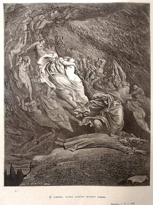 GUSTAVE DORE DIVINE COMEDY  ILLUSTRATION  ART GICLEE PRINT FINE CANVAS