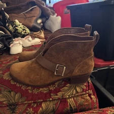 UGG Australia Booties Boot Brown Suede 1014184 Womens 10 USA