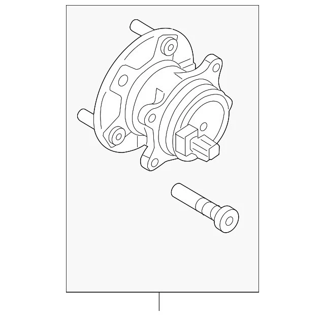2012-2018 Genuine Ford Focus Rear Wheel Bearing Hub Assembly BV6Z-1109-C - Image 3 of 4