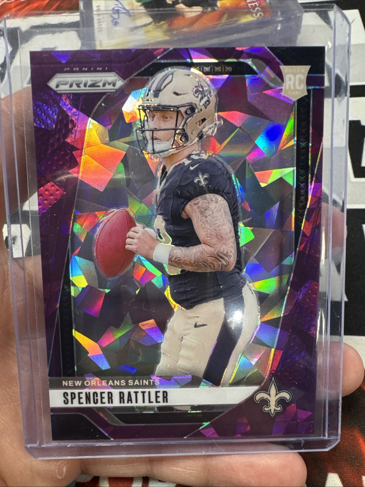 2024 Panini Prizm - Rookies Spencer Rattler #388 Purple Ice Prizm /225 (RC)