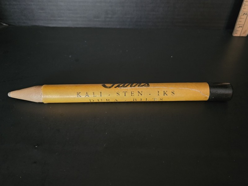 Large Vintage Advertising Farrs Hollow Pencil Shape 12" Pencil Holder