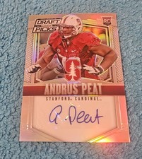 2015 Prizm Draft Picks Andrus Peat Stanford Silver Rookie Autograph #152