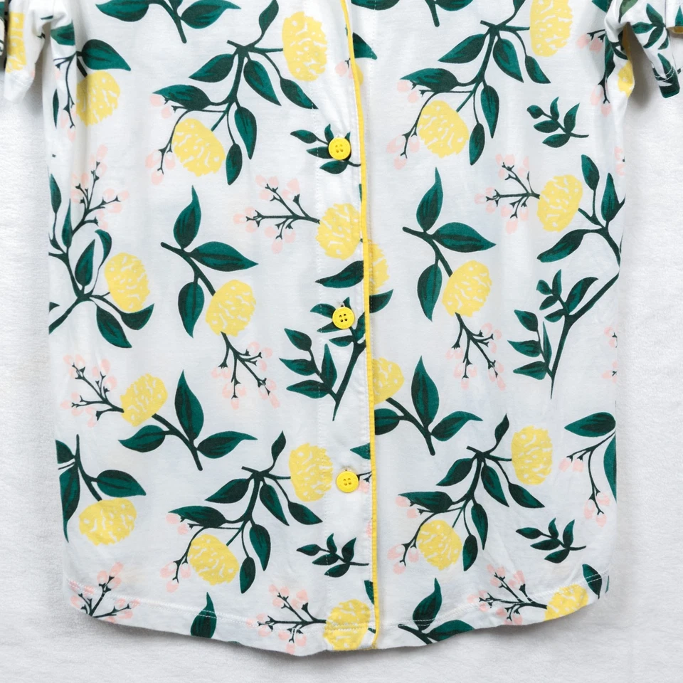 Top de pijama floral manga corta COSABELLA blanco amarillo talla L Foto 3 de 4