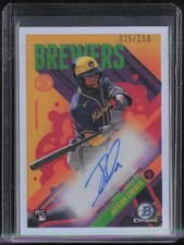 2024 Bowman Chrome Ascensions Autographs Jackson Chourio 35/150 Auto RC