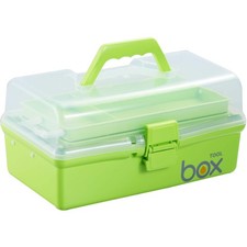 Multi-Functional 12'' Clear Storage Box with 11 Compartments - Ideal for Crafts