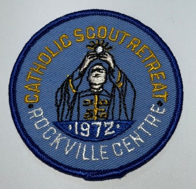 1972  Rockville Centre New York Catholic Retreat Patch Boy Scout MH6