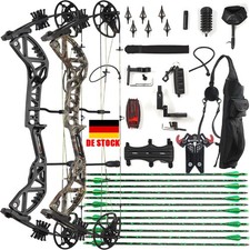 Compoundbogen Set 30–70lbs Let-off 75 % Bogenschießen Pfeile Jagd Zielscheibe
