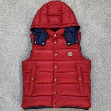 Gilet Moncler Billecart rosso taglia 5 grande 100% autentico