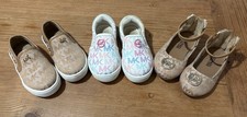 Michael Kors Girls Shoes Lot Of 3. Logo Brown Ankle Strap Toddler Size 5