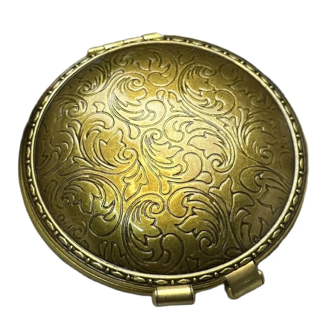 American Compact Round Semi-Automatic Fuel Handmade Brass Antique Lighters