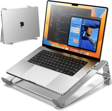 Aluminum Laptop Stand Ergonomic Riser Cooling Desk Holder for MacBook HP Dell