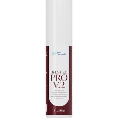 HelloPharmacist Bi-estro 7.0V2 Pro Bioidentical Natural Cream for Women 7mg P...