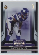 2006 Donruss Gridiron Gear Silver X's 157/250 Chester Taylor #60 0q3