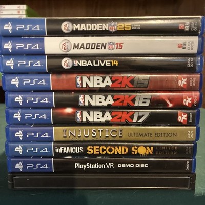 PS4 Bundle ; 10 Games At A Great Price ; Different Genres Plus VR Demo
