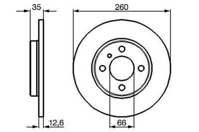 2x BOSCH Bremsscheibe 0 986 478 029 für BMW E30 3er 316 Ecotronic 318