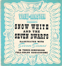Vintagte View-Master Snow White and the Seven Dwarfs - Booklet/Insert ONLY