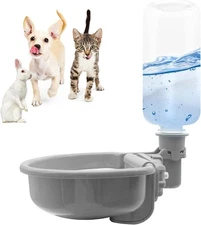 VANNON 16oz Pet Water Bottle - Grey