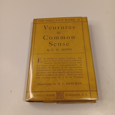 Ventures in Common Sense by E.W. Howe HC (1919)