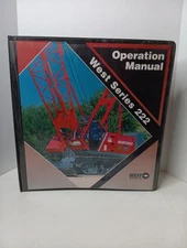 Manitowoc WEST 222 Series Hydraulic Crawler Crane OPERATORS SERVICE Manual