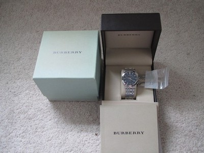 Burberry BU1360 Stainless Steel Chronograph Watch - USED!