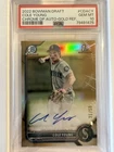 2022 Bowman Draft Cole Young Chrome Auto Gold Refractor 1st /50 PSA 10 Mariners