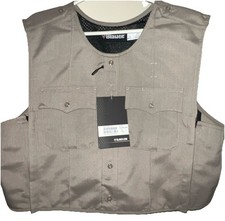 NEW BLAUER 8470XP POLYESTER ARMORSKIN VEST OUTER ARMOR CARRIER SILVER TAN L REG
