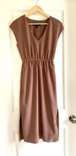 J. Crew Brown Laser Cut Midi Dress Size 000