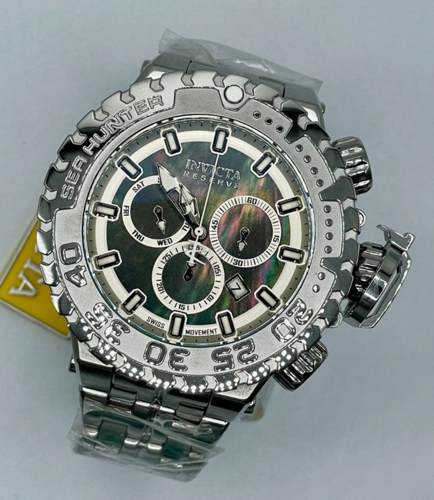 Invicta Sea Hunter Swiss Ronda Z60 Caliber Men's Watch w/ MOP Dial (34590)