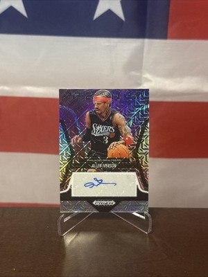 2024-25 Panini Prizm Black AllenIverson Mojo Prizmatrix Auto /25SP