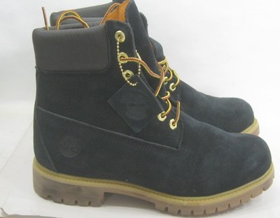 A1GXG  6'' BLACK SUEDE  Timberlands HI TOP BOOT  MEN SIZE  7.5/8.5