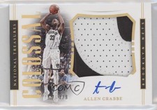 2018 Panini National Treasures Colossal Material Prime 3/9 Allen Crabbe Auto ib1