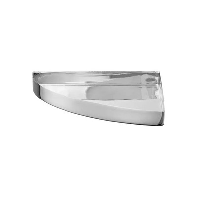 AYTM Unity Tablett Serviertablett Viertelkreis Large Silber 16,6 cm Aufbewahrung