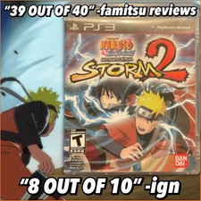 Naruto Ultimate Ninja Storm 2 - PS3 - Fantasy Ninja Battles! TESTED No Manual