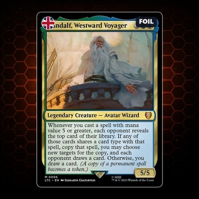 MTG - Gandalf, Westward Voyager - FOIL - LTC - EN - NM