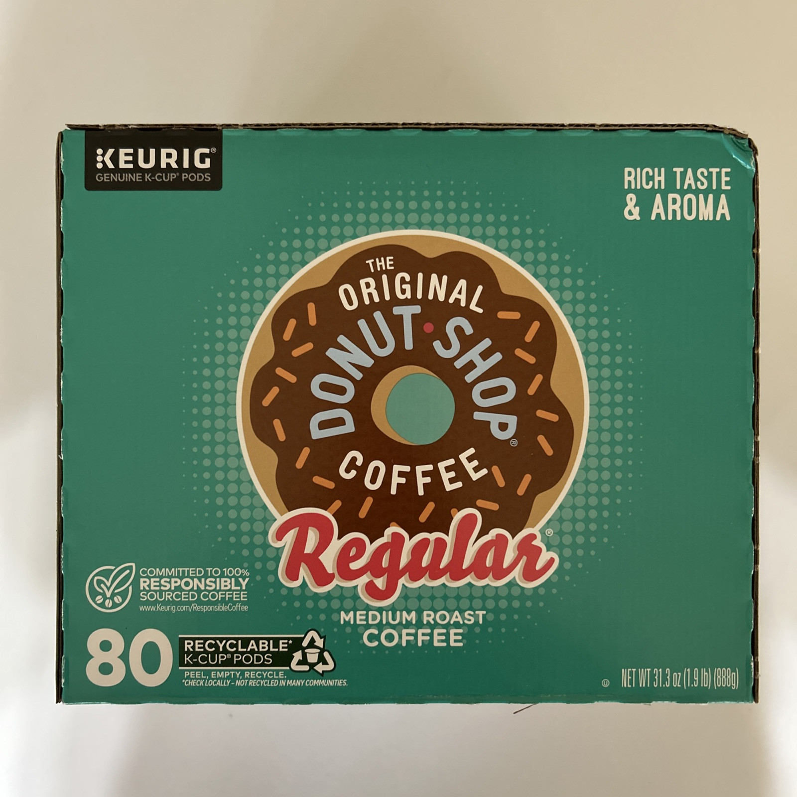 The Original Donut Shop Regular K-Cups Medium Roast Coffee Pods Keurig Cups