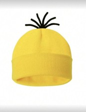 NEW Despicable Me MINIONS Beanie Hat BENDY HAIR STRANDS Skull CAP Cartoon