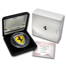 2013 Cook Islands Silver $5 Ferrari "Shield" Coin