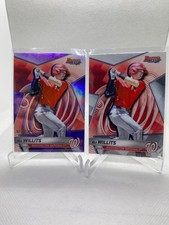 2025 Bowman's Best Eli Willits Purple Refractor /250 and Base (2)