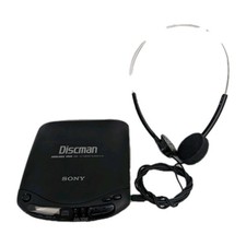 Sony Discman Model D-131 Mega Bass CD Player Headphones FOR PARTS OR REPAIR