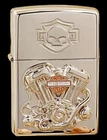 Harley Davidson Twin Engine 3D Multi Sided Zippo Lighter