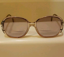 Vintage Luxottica Gold, Silver  Translucent Eyeglasses FRAMES ONLY Italy
