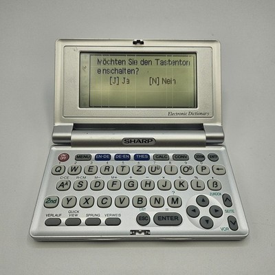 Sharp PW-E310 Elektronisches Wörterbuch Deutsch Englisch Taschenübersetzer