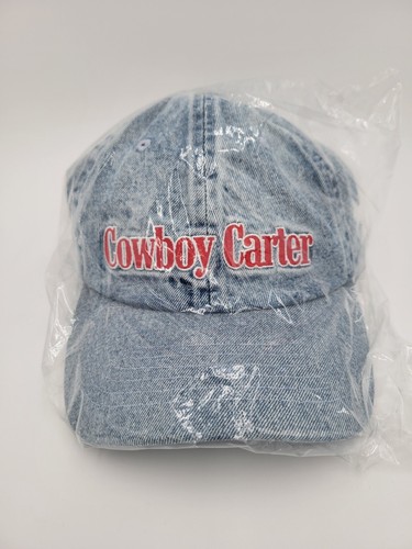 BEYONCE Cowboy Carter Denim Hat Cap Official Act II Cowboy Carter 2025 Tour NEW