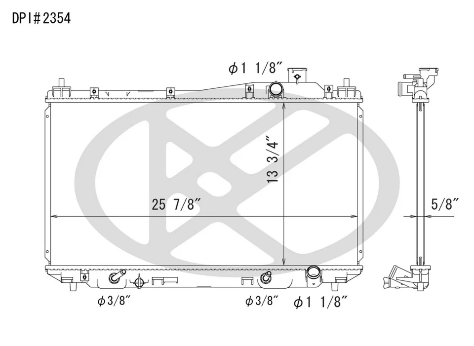 1 radiador refrigerante motor KOYORAD para HONDA Civic 2001-05 W. automático. CVT Trans. Foto 3 de 3