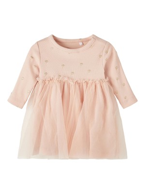 Name it Baby Mädchen Jerseykleid Tüllrock Gr. 56-86 NBFNADJA LS DRESS