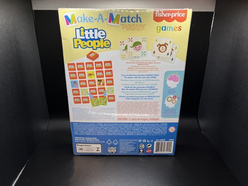 Fisher Price Make-A-Match Little People Game Memory Game Toy NEW - Picture 2 of 2