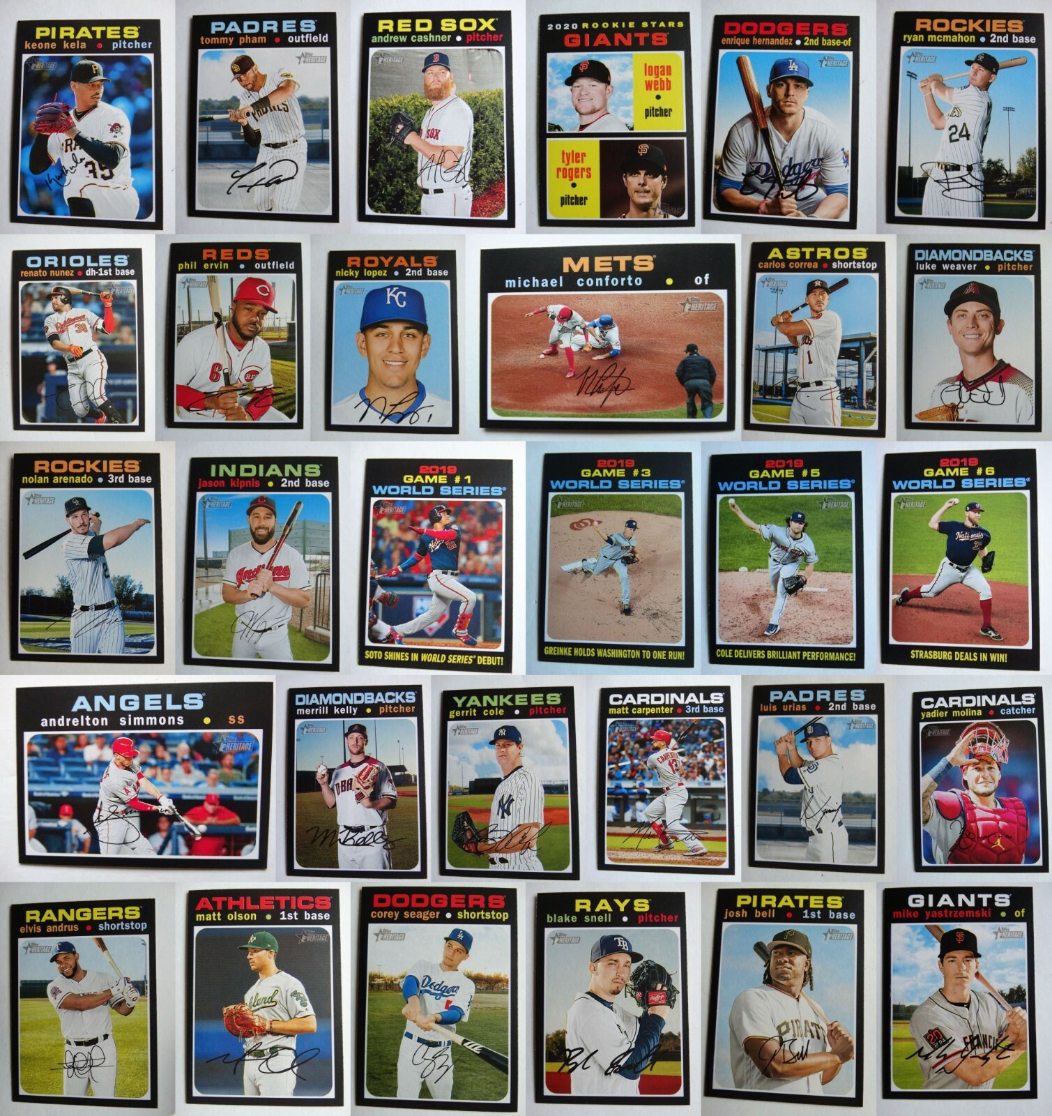2020 Topps Heritage Baseball Card Complete Your Set You U Pick List 251-500