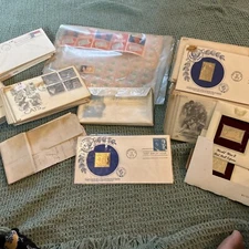 Stamps First Day Of Issue Envelopes And Other Misc 1976 And Up. 100 Plus In Lot