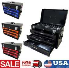 439-Piece Mechanics Tool Set Professional Tool Kit with 3 Drawer Case Box New US