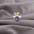 Purple Iolite Gemstone 925 Stamped Silver Jewelry Handmade Stylish Ring For Gift